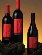 instatiable wines lable
