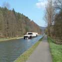 barging in france image